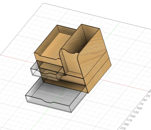 Khay đựng đồ đa năng ORGANIZZATORE GT561 cho bàn làm việc gọn gàng - Image 3
