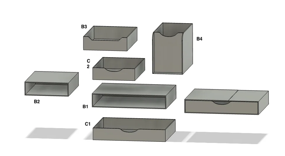Khay đựng đồ đa năng ORGANIZZATORE GT561 cho bàn làm việc gọn gàng - Image 4