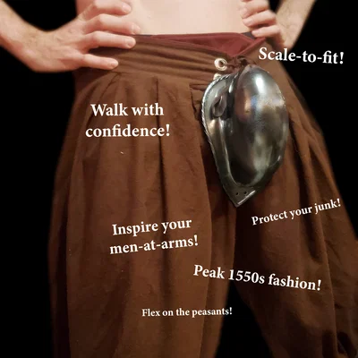 The Codpiece - Giáp Che Hạ Bộ Hiệp Sĩ Thế Kỷ 16 Chính Xác