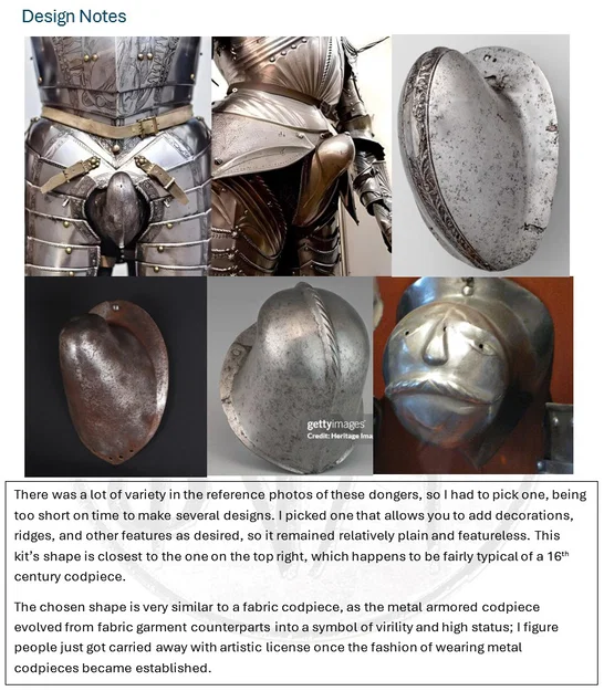 The Codpiece - Giáp Che Hạ Bộ Hiệp Sĩ Thế Kỷ 16 Chính Xác - Image 5