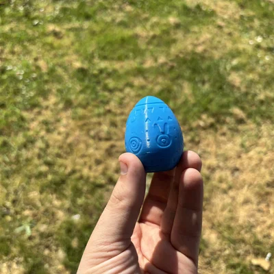 Trứng Phục sinh in 3D không cần Support - Họa tiết hình học trang trí