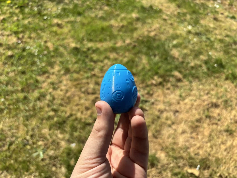 Trứng Phục sinh in 3D không cần Support - Họa tiết hình học trang trí - Image 3