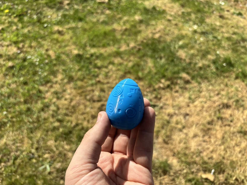 Trứng Phục sinh in 3D không cần Support - Họa tiết hình học trang trí - Image 4