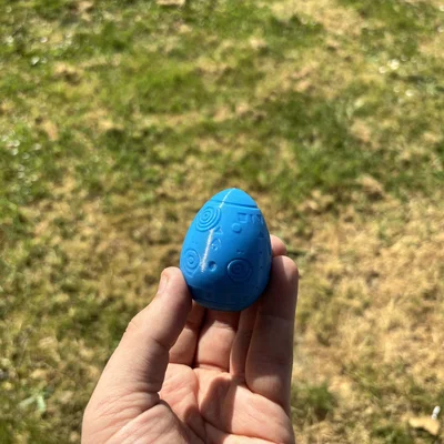 Trứng Phục sinh in 3D không cần Support - Họa tiết hình học trang trí