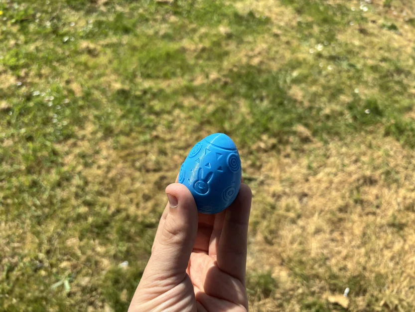 Trứng Phục sinh in 3D không cần Support - Họa tiết hình học trang trí - Image 5