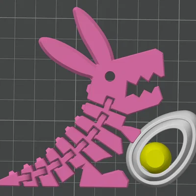 Easter-Rexi: Mô hình khủng long thỏ in 3D độc đáo cho lễ Phục sinh