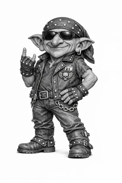 Mô hình Biker goblin (Yêu tinh chạy xe) - Image 1