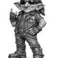 Mô hình Biker goblin (Yêu tinh chạy xe) - Thumbnail 1