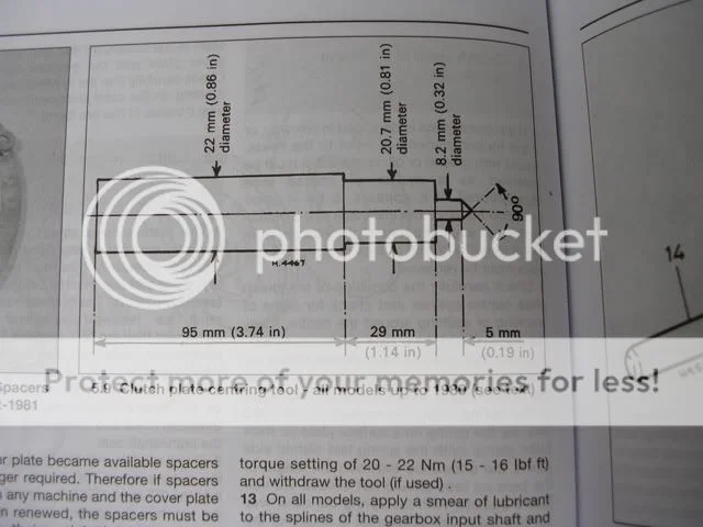 Dụng cụ căn chỉnh ly hợp (clutch alignment tool) cho xe BMW Airhead - Image 3