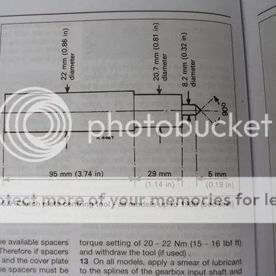 Dụng cụ căn chỉnh ly hợp (clutch alignment tool) cho xe BMW Airhead