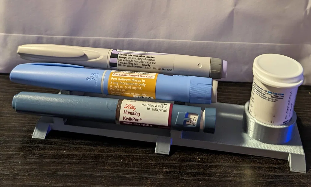 Khay Đựng Bút Tiêm Insulin Và Que Thử Tiểu Đường (3D Print) - Image 1