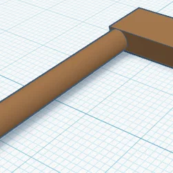 Mô hình rìu tay (Hatchet) 3D đơn giản, dễ in cho người mới