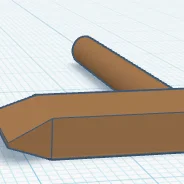 Mô hình rìu tay (Hatchet) 3D đơn giản, dễ in cho người mới