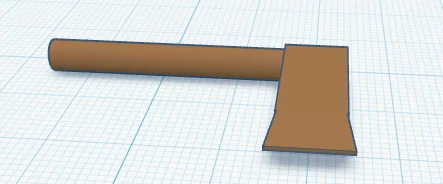 Mô hình rìu tay (Hatchet) 3D đơn giản, dễ in cho người mới - Image 3
