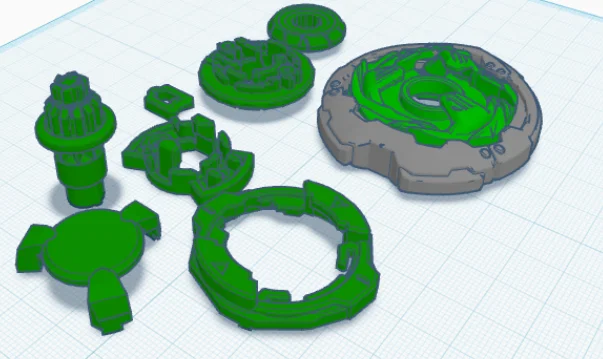 Mô hình con quay Beyblade xoay trái (Left Spinning Nuke Beyblade) - Image 1