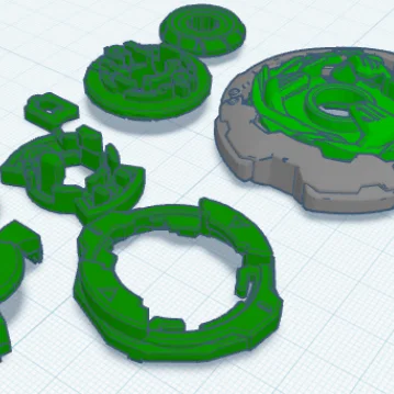 Mô hình con quay Beyblade xoay trái (Left Spinning Nuke Beyblade)