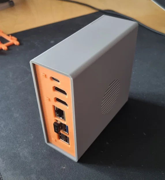 Vỏ case Raspberry Pi 5 + Pimoroni NVMe Base với cổng kết nối phía sau - Image 4