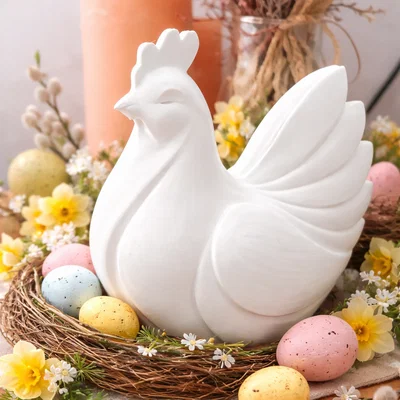 Gà Mái Easter Thời Thượng – Mô hình trang trí in 3D