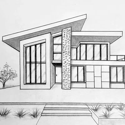 Mô hình kiến trúc ngôi nhà hiện đại 3D - Thiết kế tinh tế