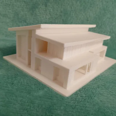 Mô hình kiến trúc ngôi nhà hiện đại 3D - Thiết kế tinh tế