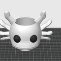 Chậu Cây Mini Hình Đầu Axolotl Tối Giản - Sẵn Sàng Để In 3D - Thumbnail 1
