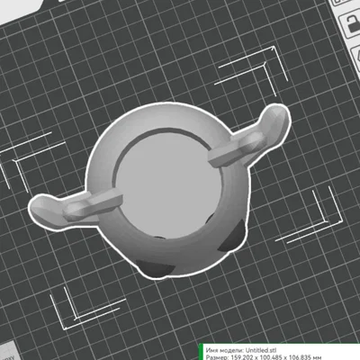 Chậu Cây Mini Hình Đầu Axolotl Tối Giản - Sẵn Sàng Để In 3D