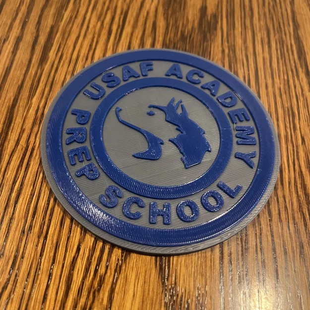 Miếng lót ly USAFAPS (USAF Academy Preparatory School) in 3D - Image 1