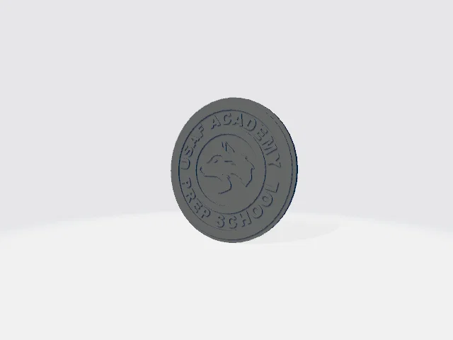 Miếng lót ly USAFAPS (USAF Academy Preparatory School) in 3D - Image 2