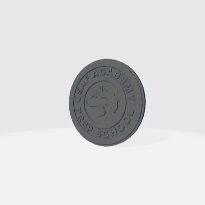 Miếng lót ly USAFAPS (USAF Academy Preparatory School) in 3D