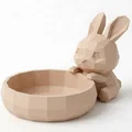 Tô Đựng Đồ Hình Chú Thỏ Chibi Low Poly Dễ Thương - Thumbnail 1