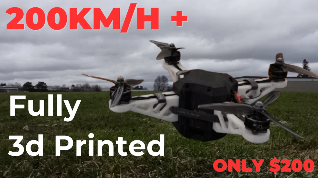 Drone tự in 3D tốc độ 200 km/h với chi phí dưới $200 CAD - Image 1