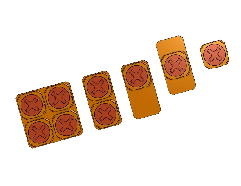 Ngàm gắn OpenGrid cho miếng dán Command Strip (1x, 2x, 4x) - Dễ dàng tháo rời - Image 1