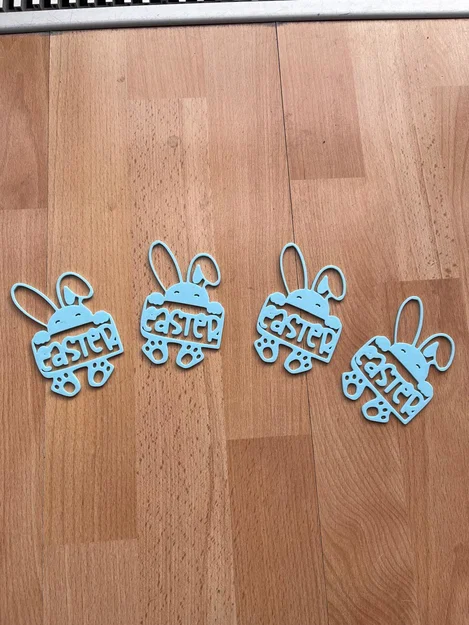 Đồ trang trí hình thỏ Phục sinh (Easter Bunny) xinh xắn cho cửa sổ - Image 3