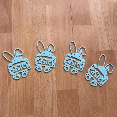 Đồ trang trí hình thỏ Phục sinh (Easter Bunny) xinh xắn cho cửa sổ