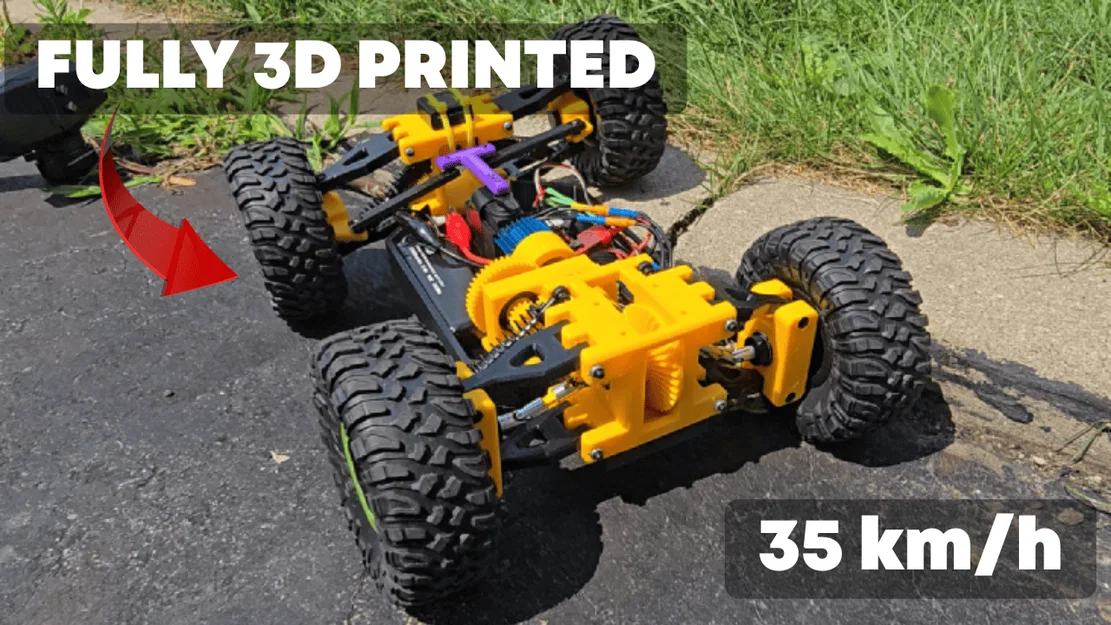 Xe điều khiển từ xa RC in 3D (tốc độ trên 35km/h) - Image 1