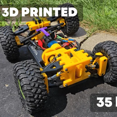 Xe điều khiển từ xa RC in 3D (tốc độ trên 35km/h)