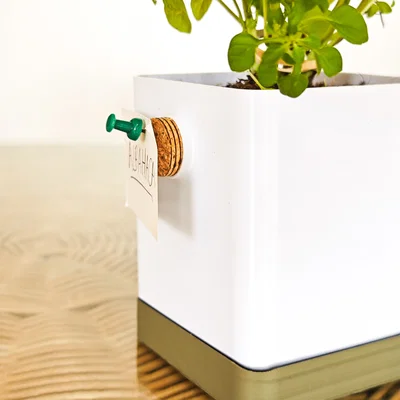 Cork Planter - Chậu cây in 3D độc đáo kèm khay thấm hút và bảng ghi chú