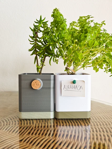 Cork Planter - Chậu cây in 3D độc đáo kèm khay thấm hút và bảng ghi chú - Image 5