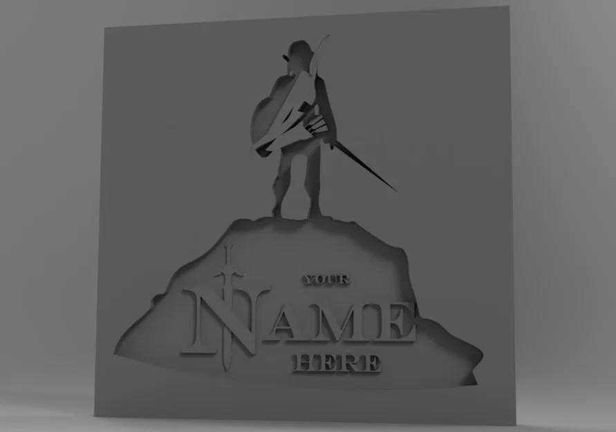 Bảng tên Gamer tùy chỉnh – Biển treo tường in 3D - Image 1