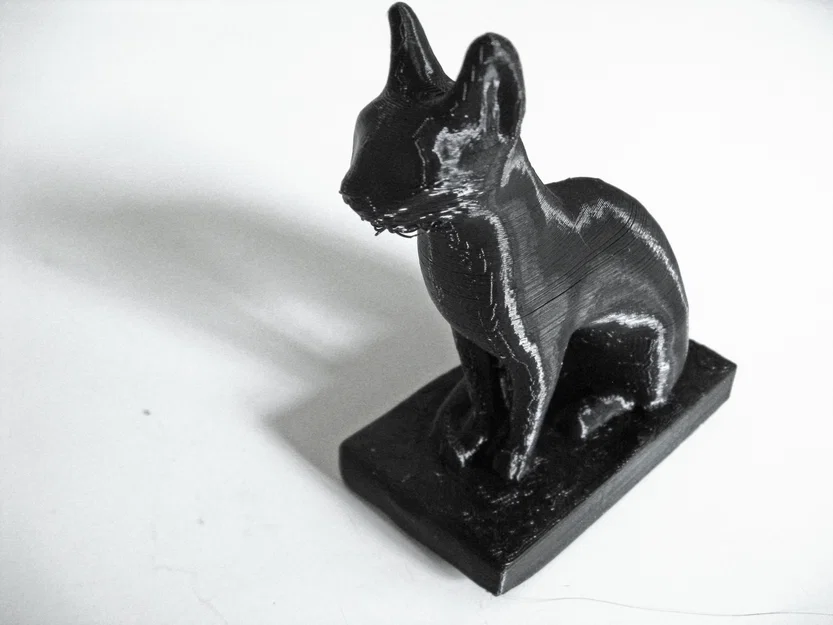 Bản quét tượng mèo Ai Cập (qua Digitizer) - Image 2