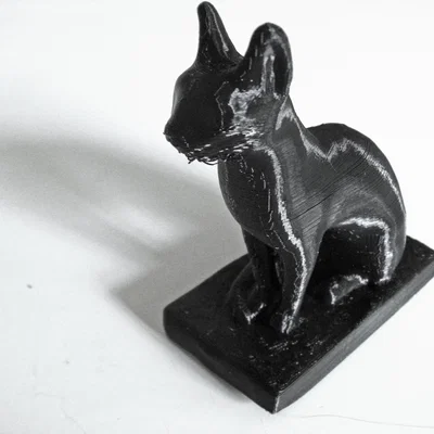 Bản quét tượng mèo Ai Cập (qua Digitizer)