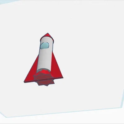Mô hình tên lửa (Rocket Ship) đáng yêu cho người mới in 3D