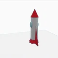 Mô hình tên lửa (Rocket Ship) đáng yêu cho người mới in 3D - Thumbnail 2