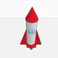 Mô hình tên lửa (Rocket Ship) đáng yêu cho người mới in 3D - Thumbnail 3