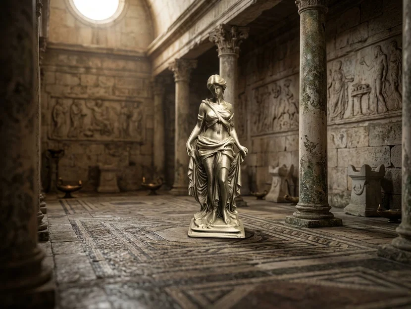 Classical Muse – Tượng Nàng Thơ Với Tà Áo Thanh Lịch - Image 1