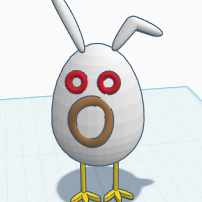 Mô hình chú thỏ Phục sinh vui nhộn (Funny Easter Bunny) in 3D