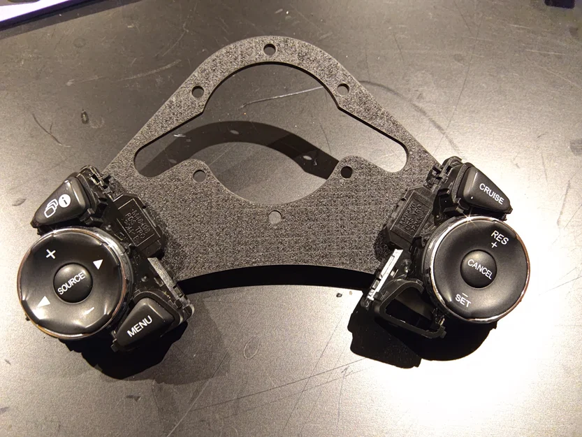 Tấm plate dời nút bấm cho vô lăng Honda Civic đời 9 (9th Gen) - Image 5