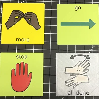 Biểu tượng giao tiếp xúc giác kích thước lớn