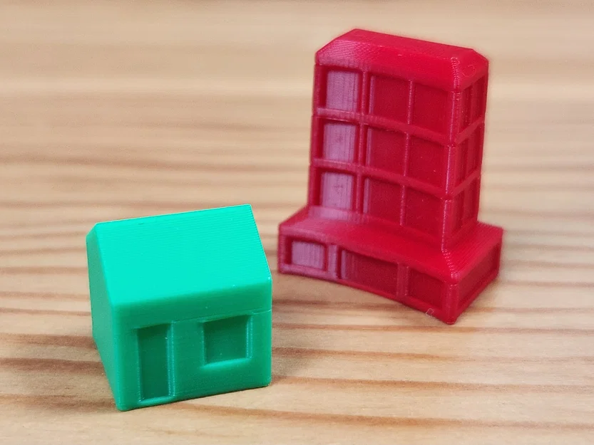 Bộ Nhà & Khách Sạn Monopoly – Tối Giản, Dễ In FDM, Không Cần Support - Image 1