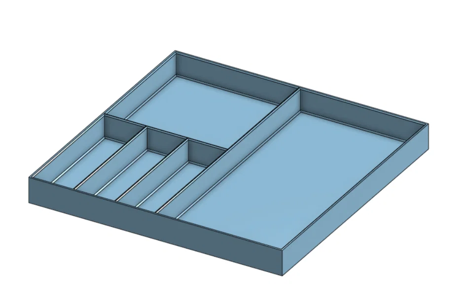 Khay chia ngăn 25cm x 25cm - Phụ kiện sắp xếp đồ đạc thông minh - Image 1